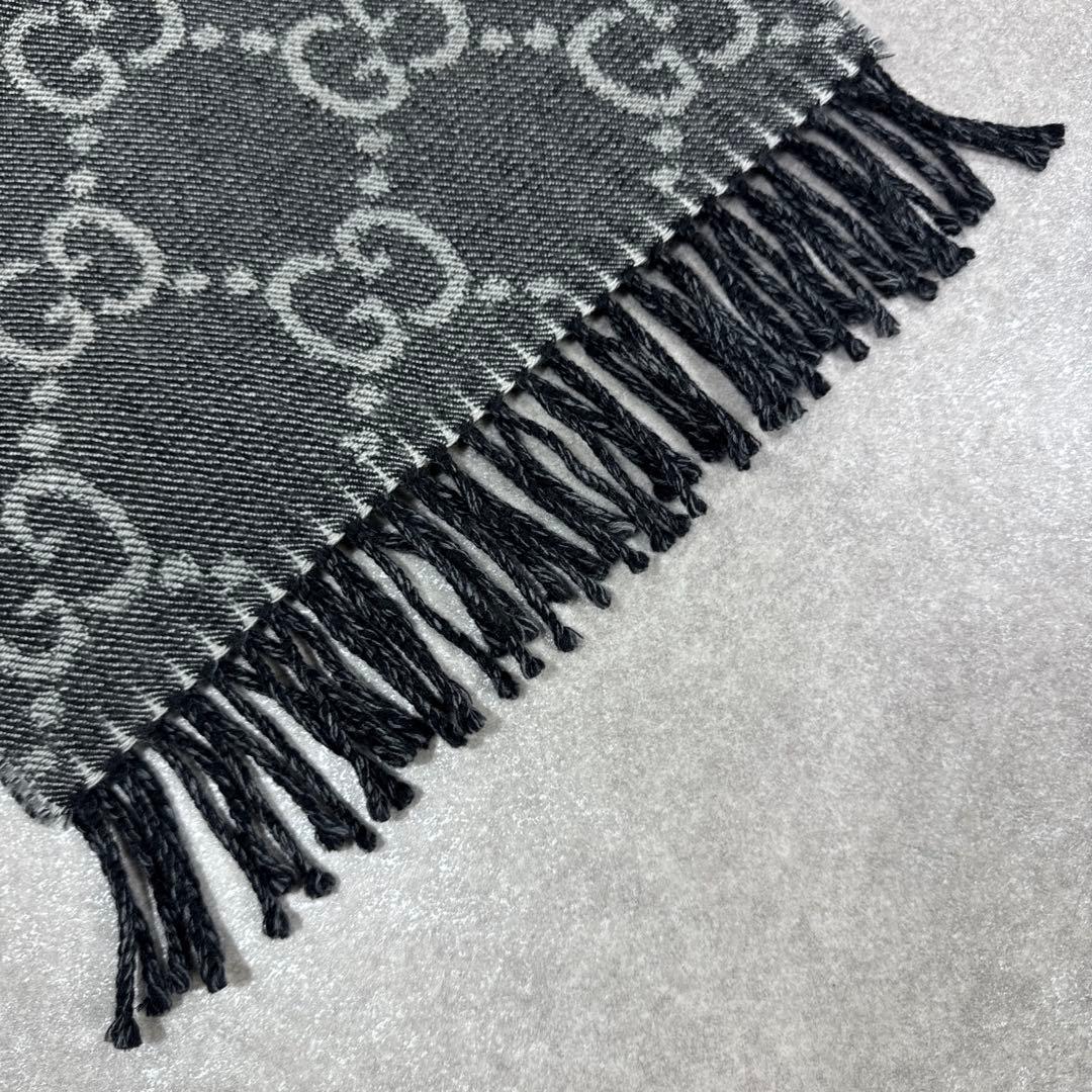 GUCCI グッチ GG柄 リバーシブル マフラー ストール ショール