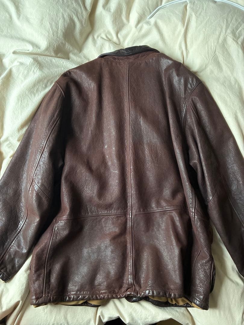 EMPORIO ARMANI ブラウン レザージャケット USED