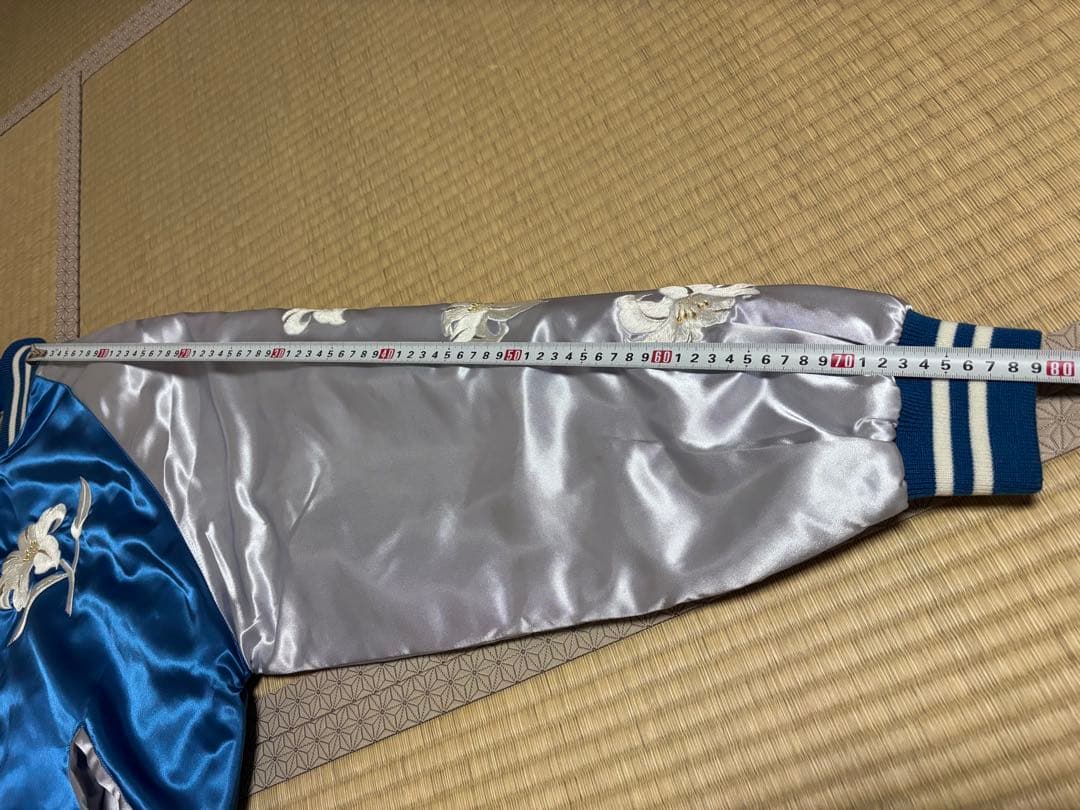 横須賀プリンス商会　スカジャン　百合　刺繍