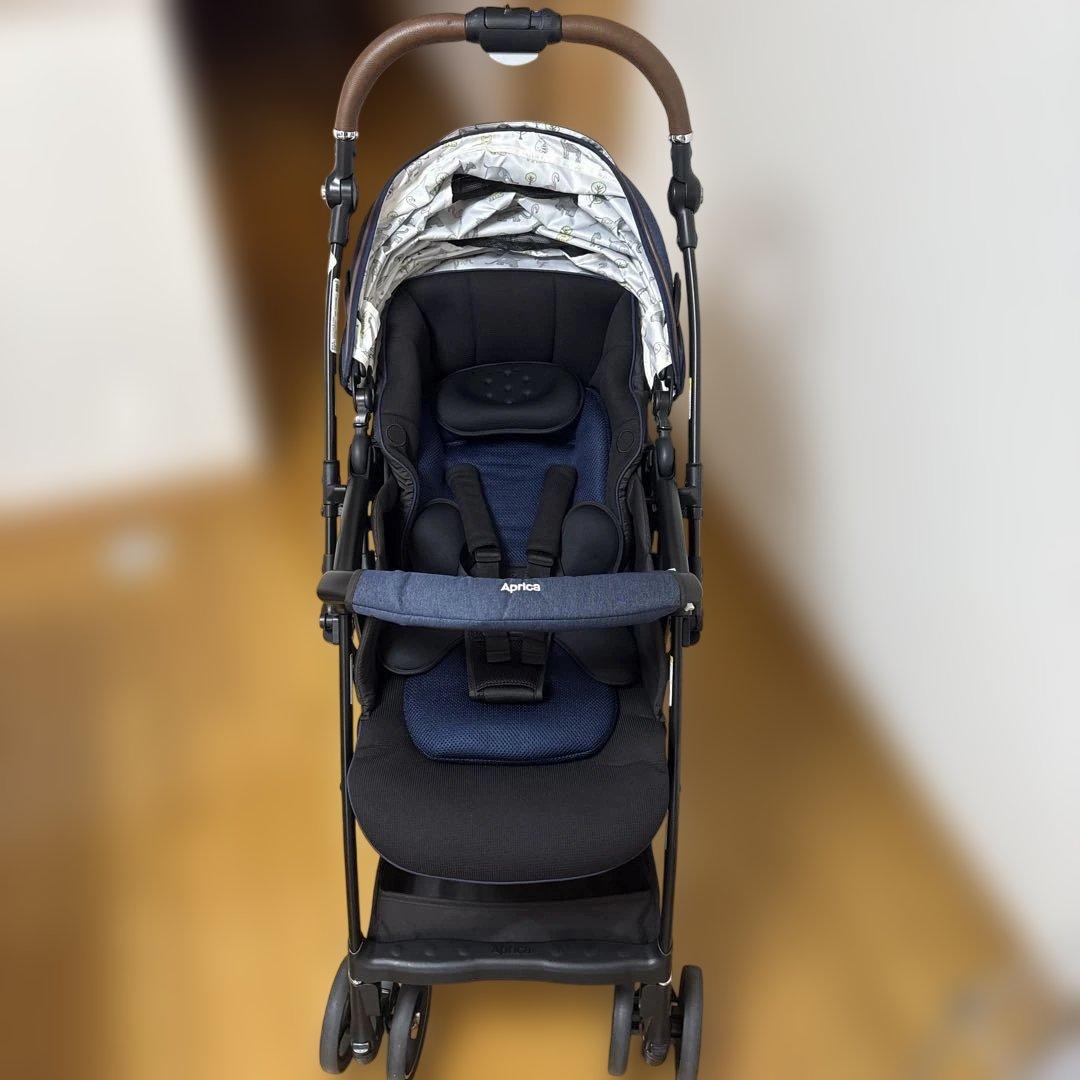 Aprica ベビーカー ネイビー