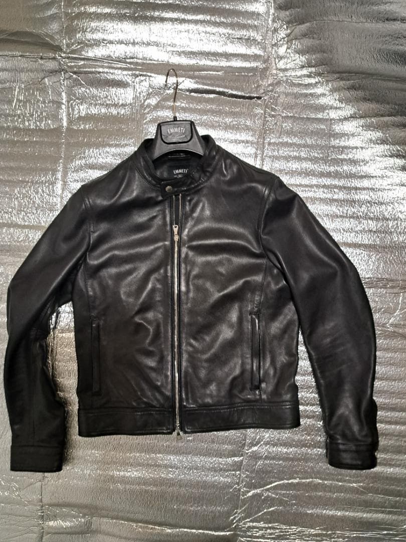 EMMETI　JURI　ユリ　48　L　黒　ブラック　シングルライダース