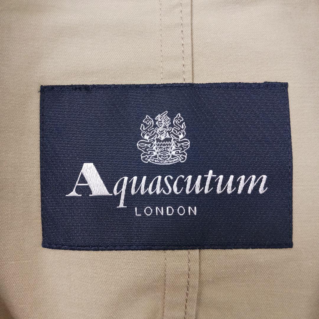 ✨レアデザイン✨アクアスキュータム　トレンチコート　フード付き　36