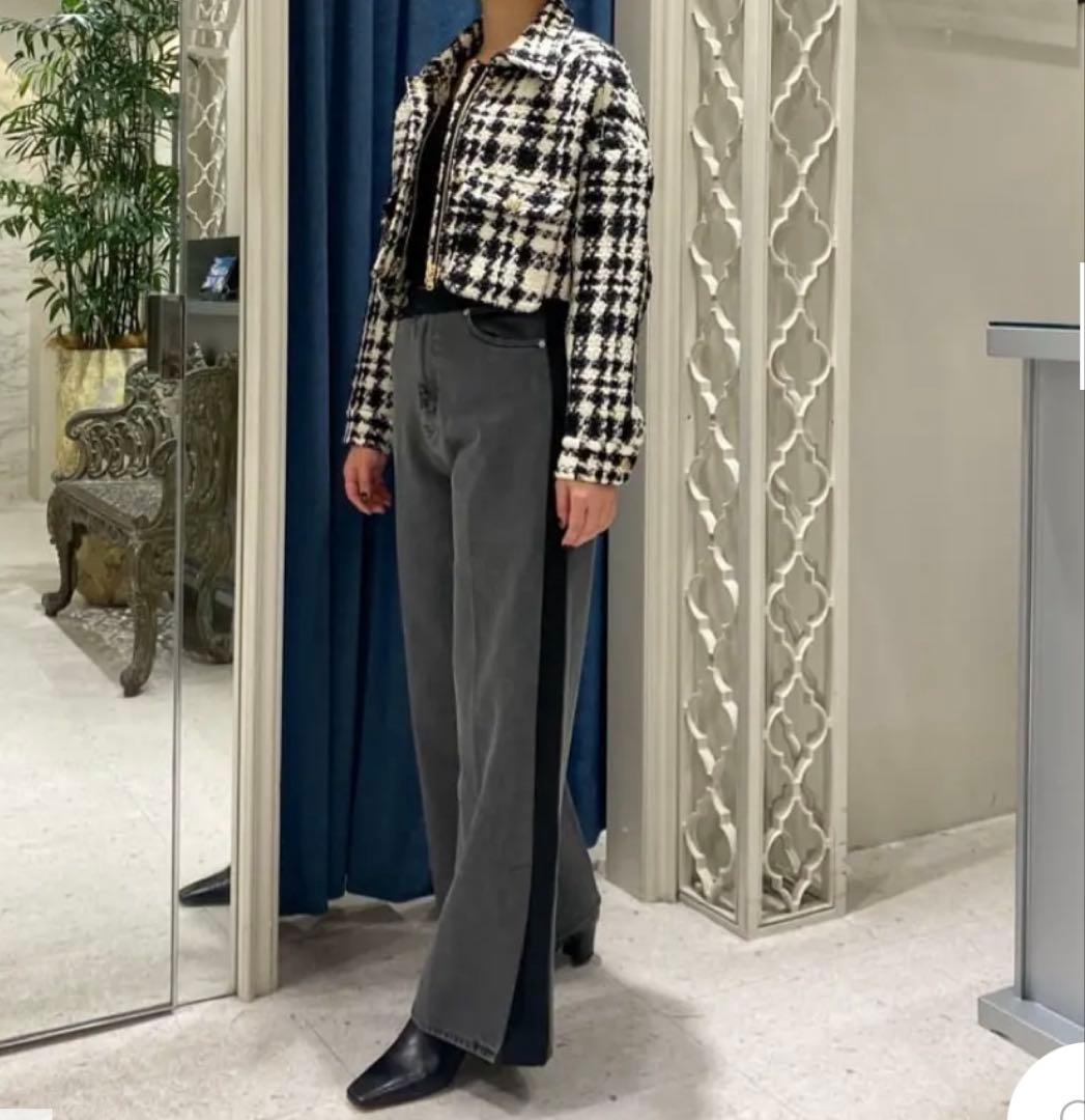 グレースコンチネンタル　サイド切替デニムパンツ