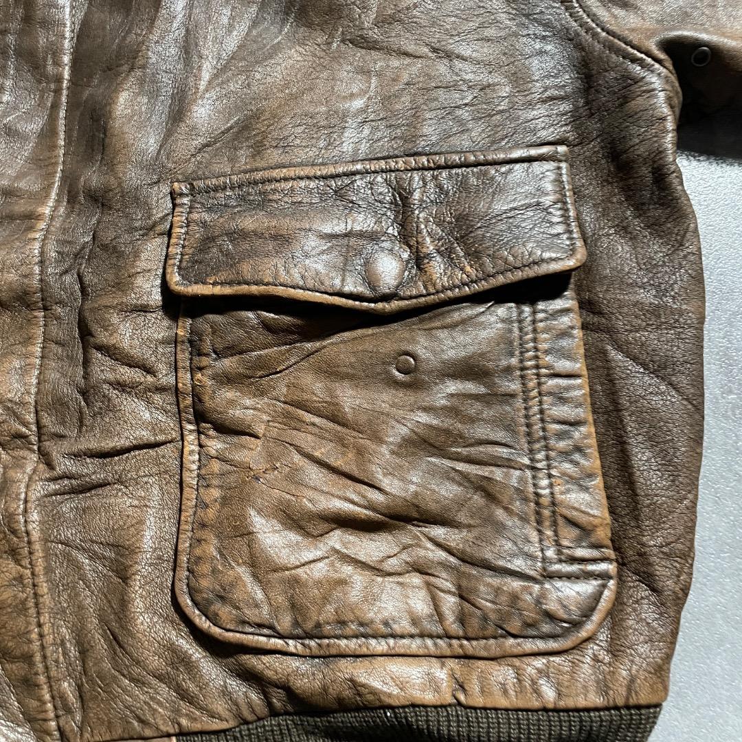 90s StJohn'sBay セントジョンズベイ A2 レザージャケット