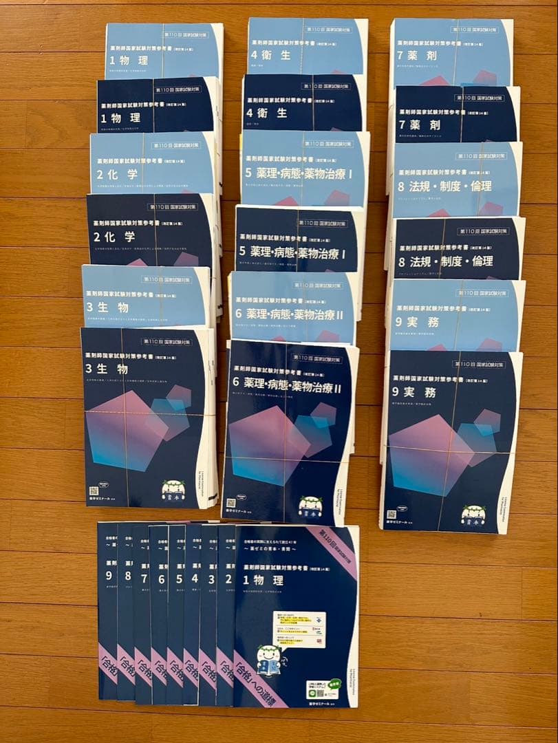 【裁断済】110回薬剤師国家試験対策　青本青問2024年版【書き込みなし】