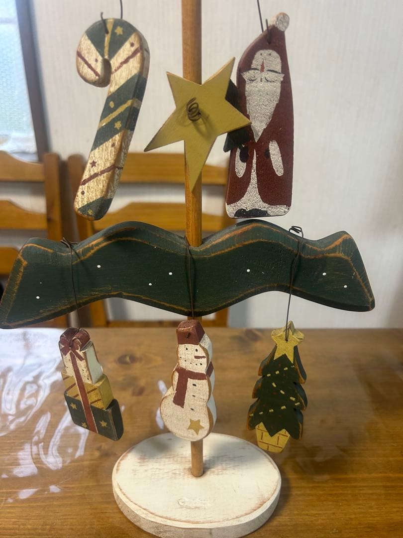 アンファン　木製クリスマスツリー スタンド型