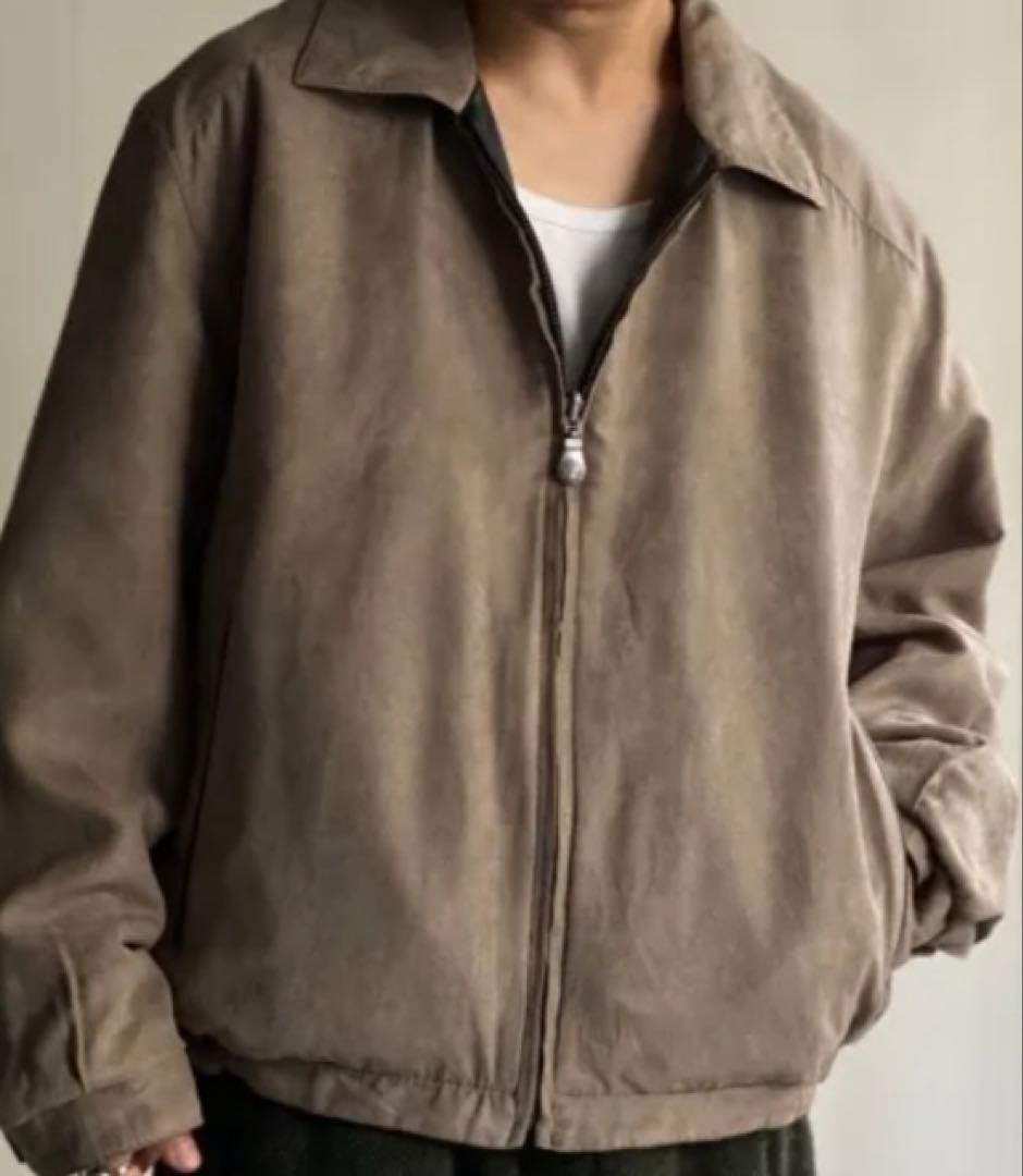 90s weather proofリバーシブル レザージャケット　黒　短丈