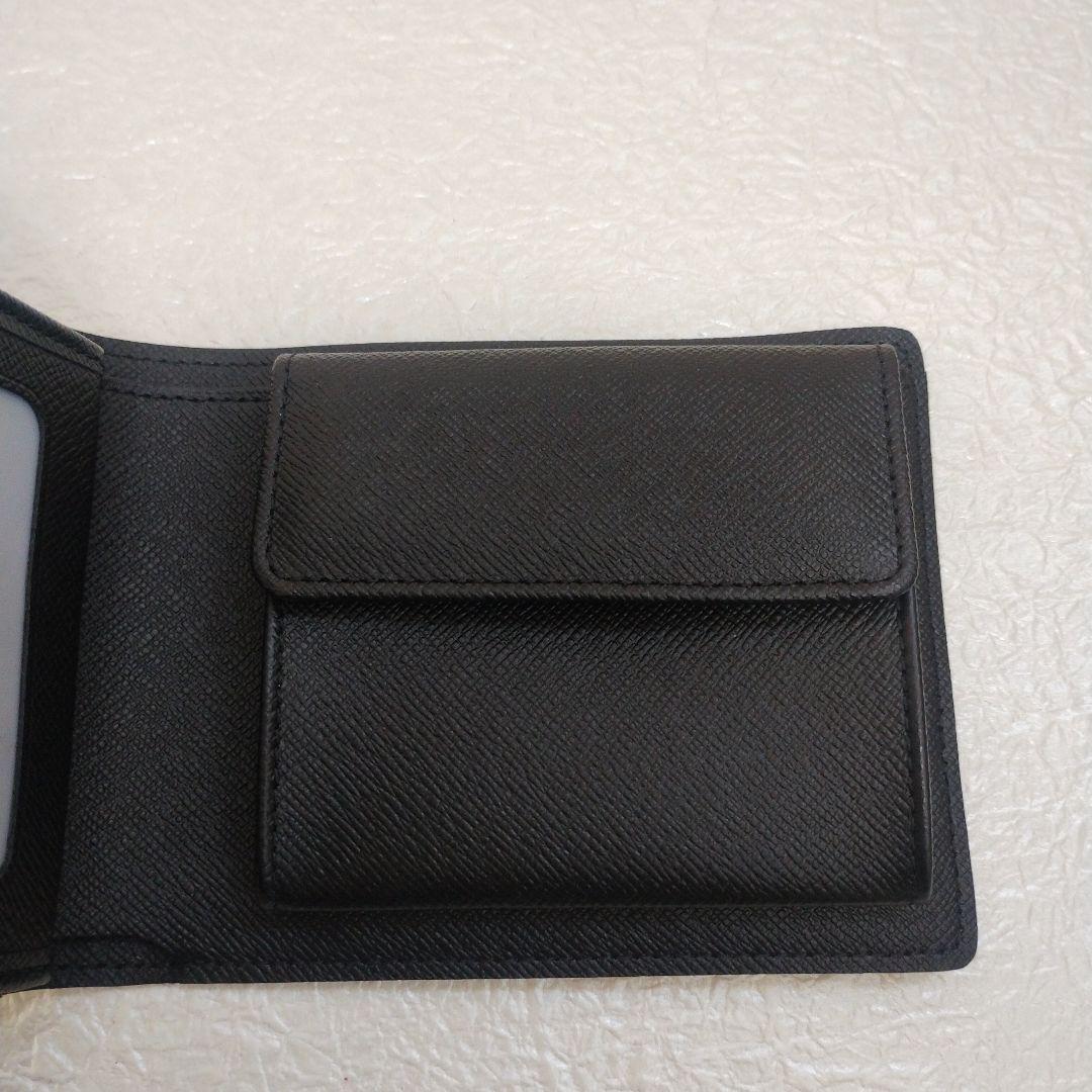 Louis Vuitton 新古品 ダミエ ブラック 二つ折り財布