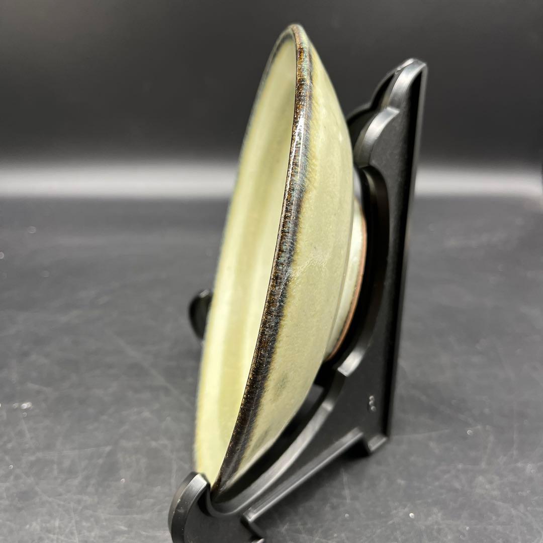 ⭐️新品 未使用品⭐️辻嘉一　特選和食器揃　用の美 鉄釉独楽筋文皿