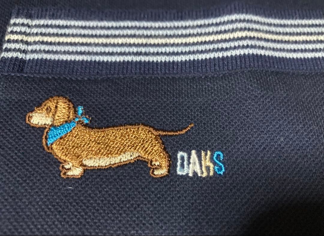 【新品】DAKS ダックス　犬刺繍入り　半袖パジャマ　ルームウェアM 長ズボン