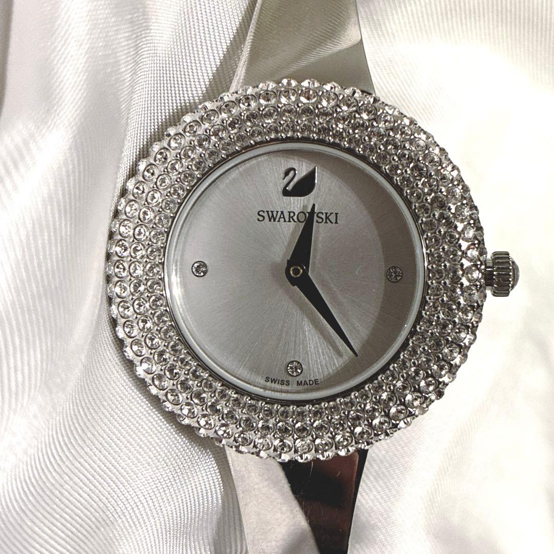 【新品電池】スワロフスキー 腕時計 ウォッチ 5483853 クリスタル