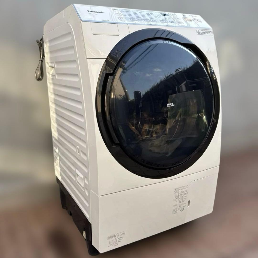 Panasonic ドラム式洗濯機 9kg/6kg 泡洗浄 クリスタルホワイト