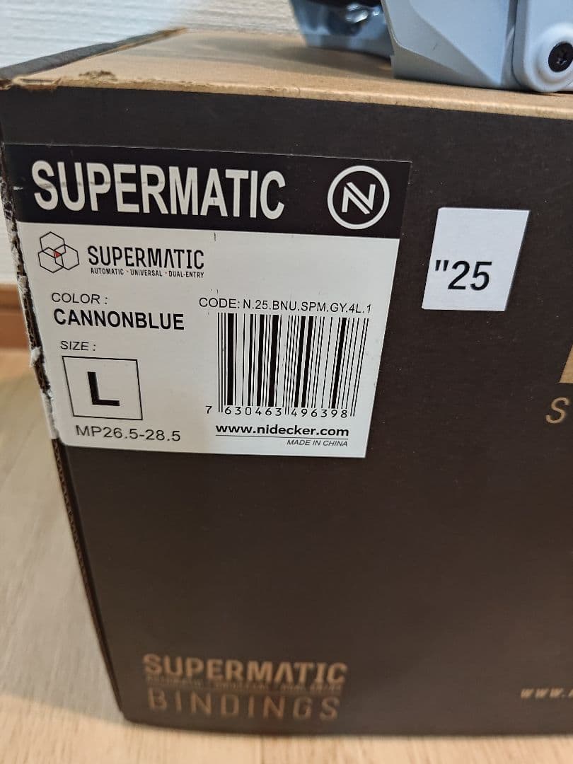 NIDECKER/SUPERMATIC 24-25 Lサイズ 左足のみ
