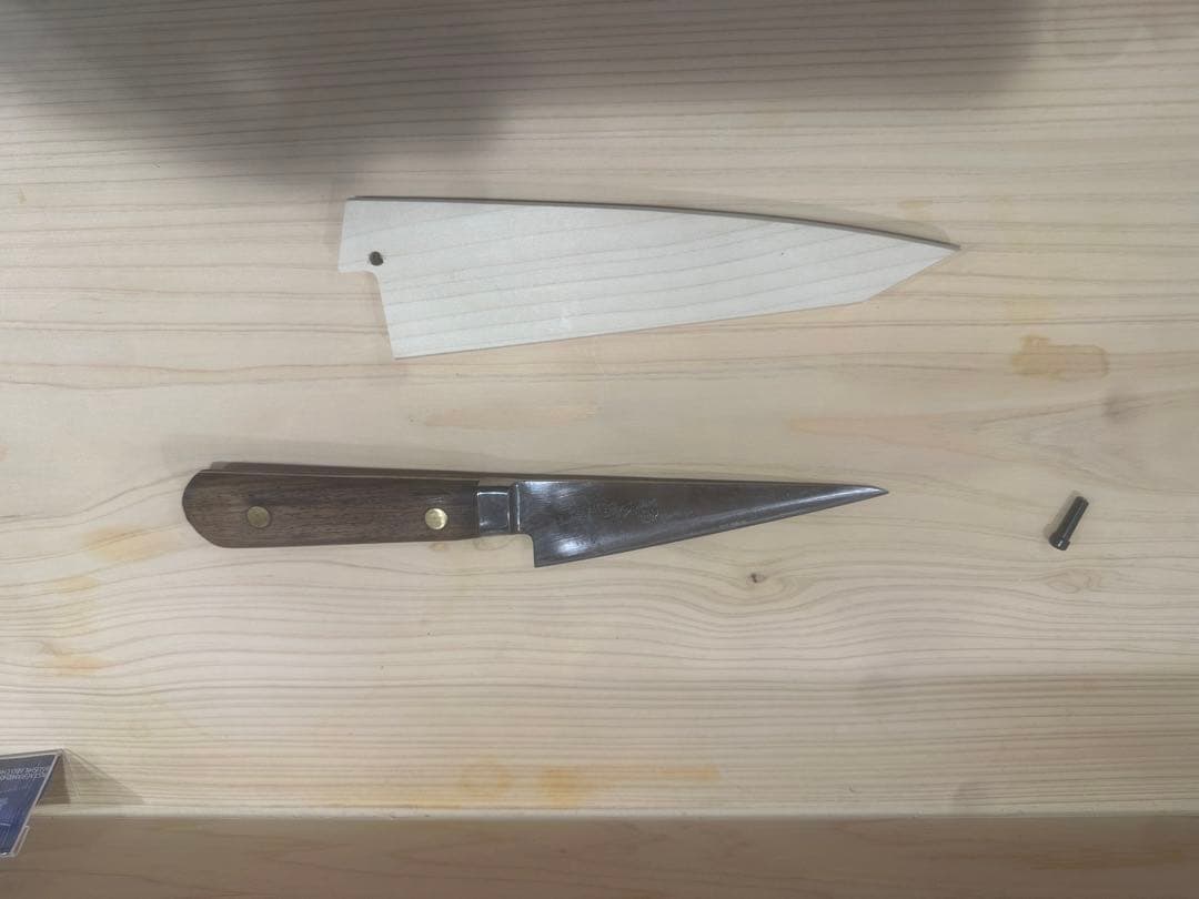 ※本日限りの特別価格‼️玉鋼　本源正則 玉鋼 骨スキ包丁 研ぎ済み 155mm