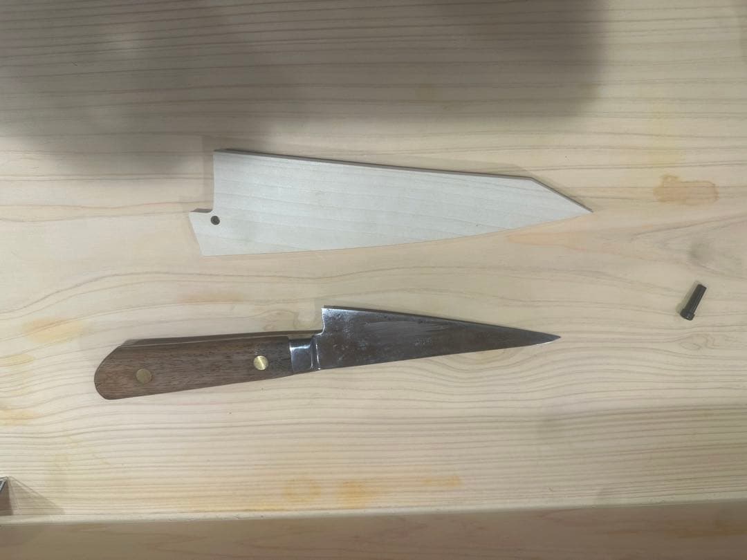 ※本日限りの特別価格‼️玉鋼　本源正則 玉鋼 骨スキ包丁 研ぎ済み 155mm