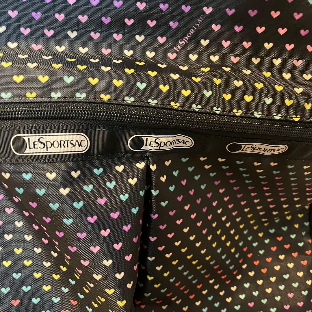 LESPORTSACレスポートサック　キャリーケースバッグ　ハート柄