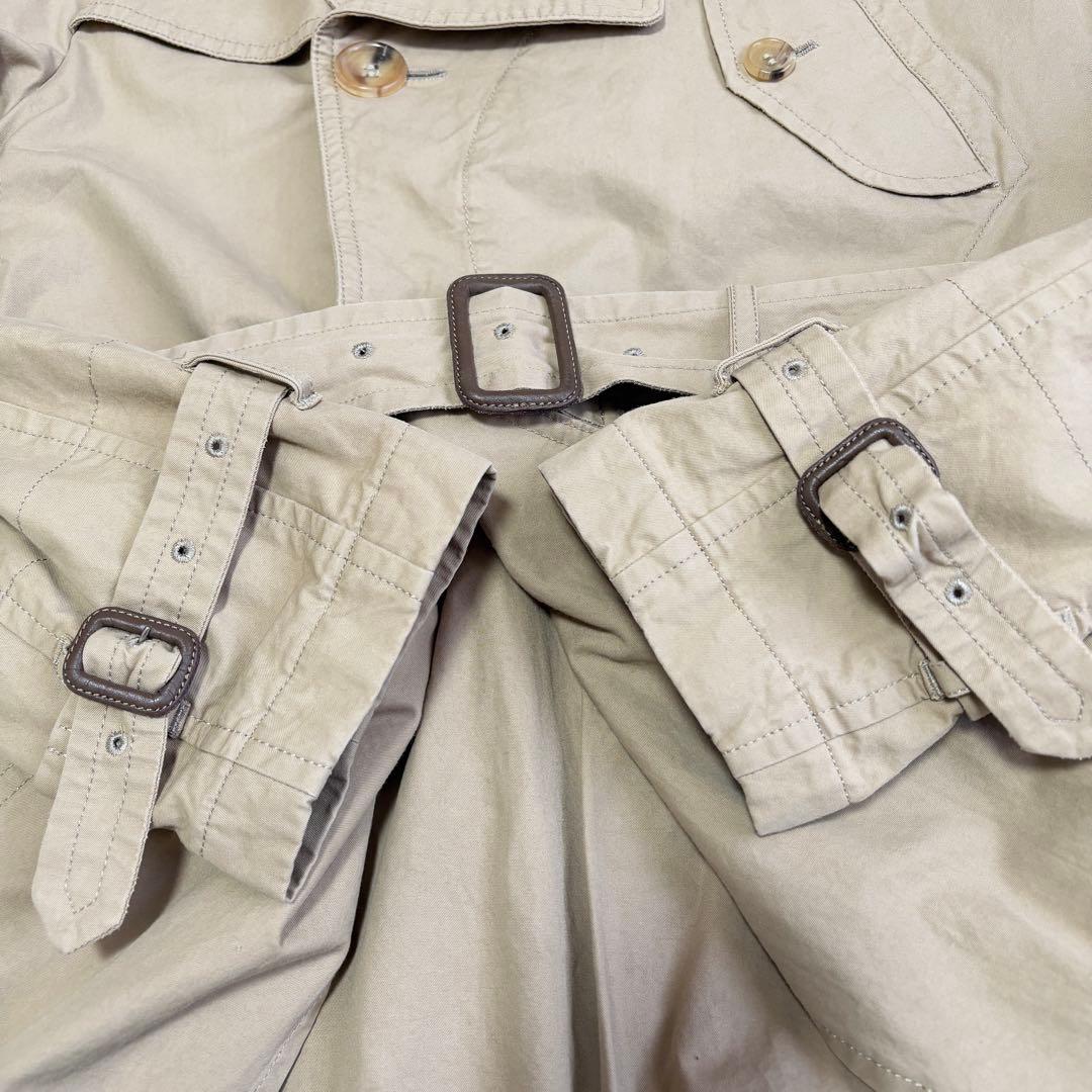 コムデギャルソンオム　トレンチコート　付属品完備　ベージュ　総丈114cm