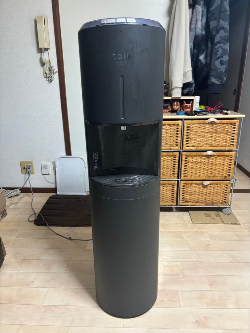 tall every ウォーターサーバー黒 フィルター付き