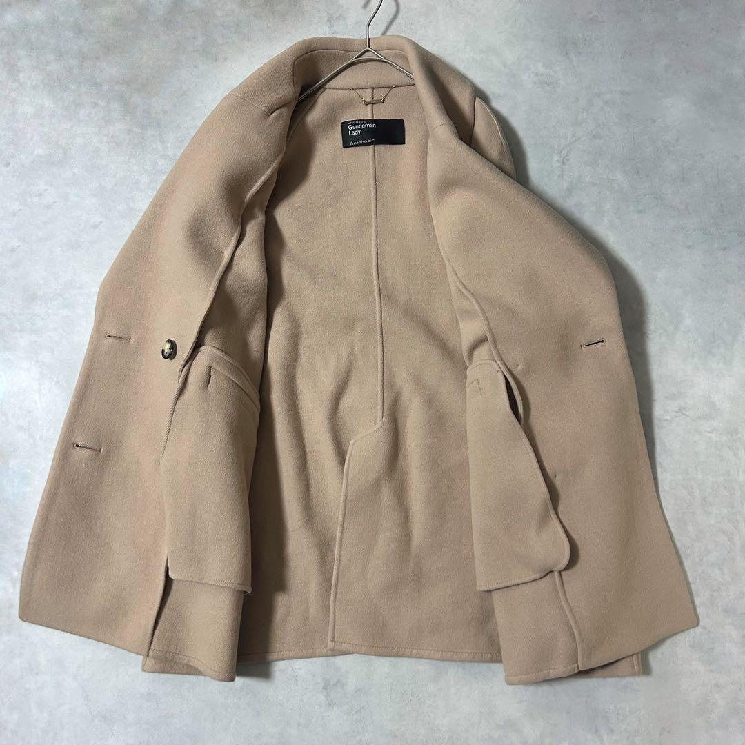 カオス スーペリアガロンコート ピーコート ダブル ライトベージュ