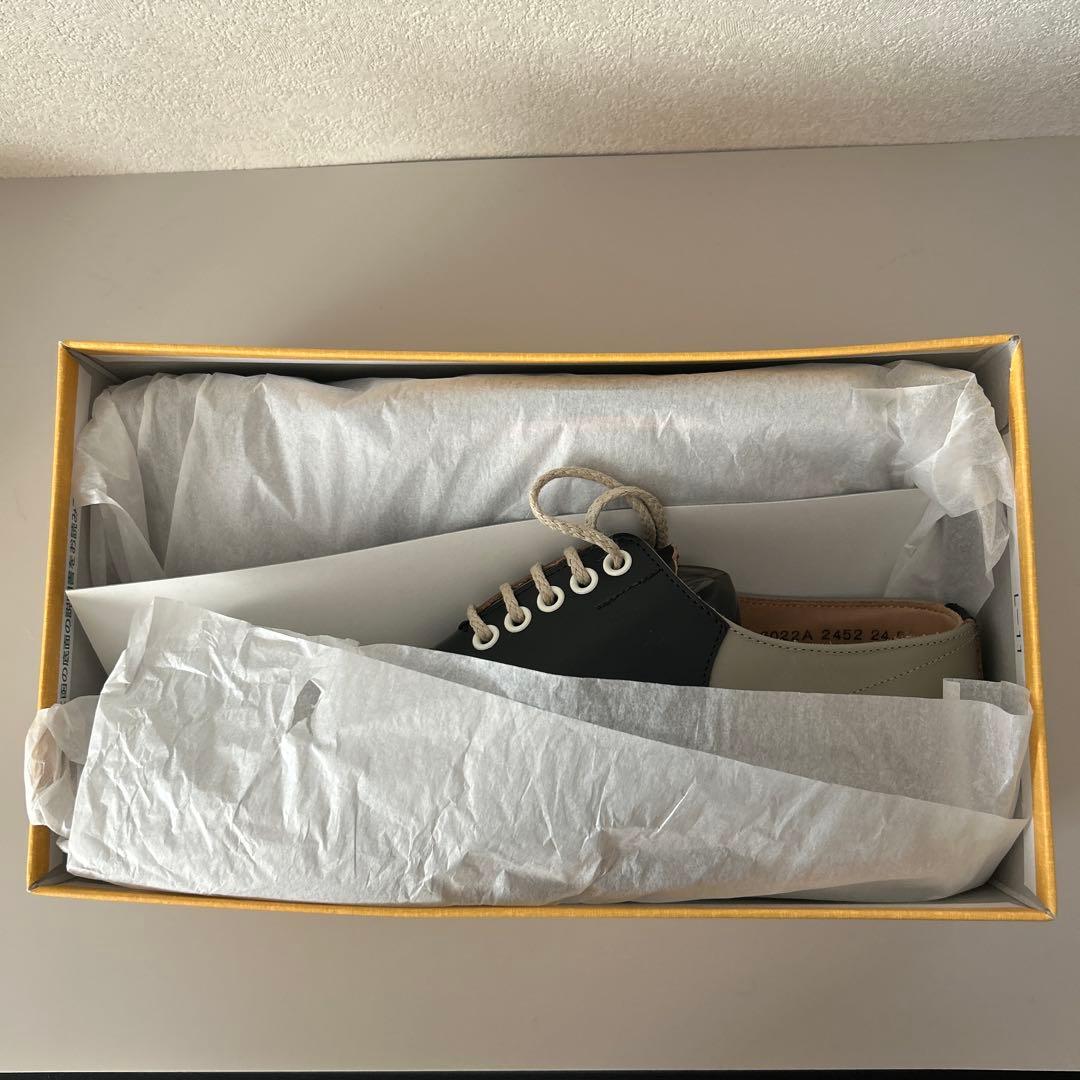 ★新品未使用、超美品★REGAL サドルシューズ(ブラックソーテル)