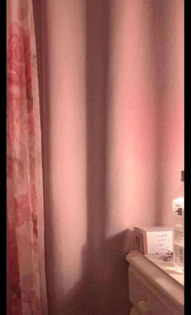 1級防炎遮光カーテン&バラ柄レースカーテン160×200 2組ずつ