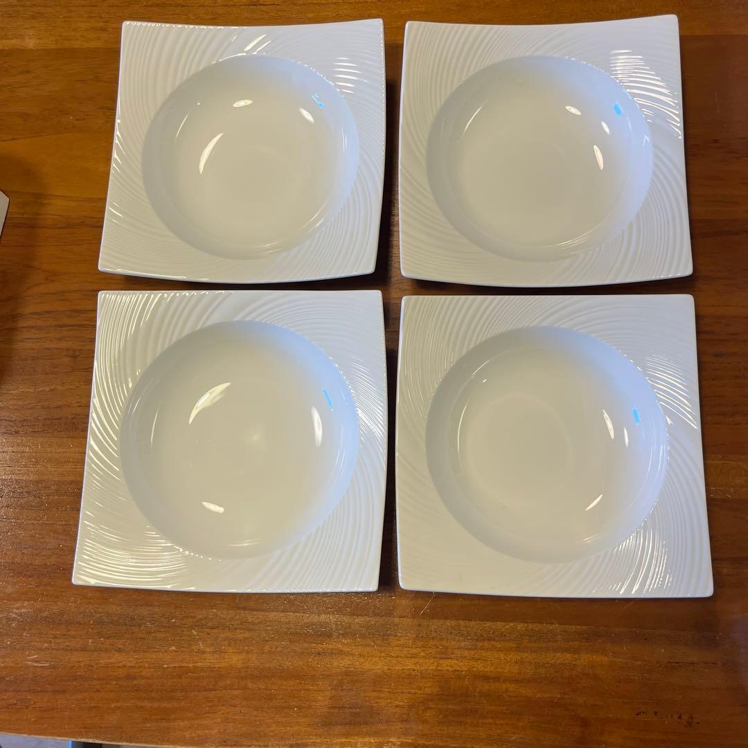 ウェッジウッド　エスリアル101 スクエアプレート　ディナープレート 4枚セット