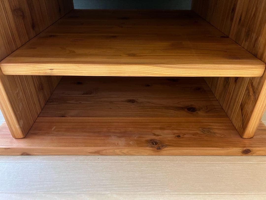 【送料無料】 ローテーブル 正方形 90cm 杉 ナチュラル 棚付き