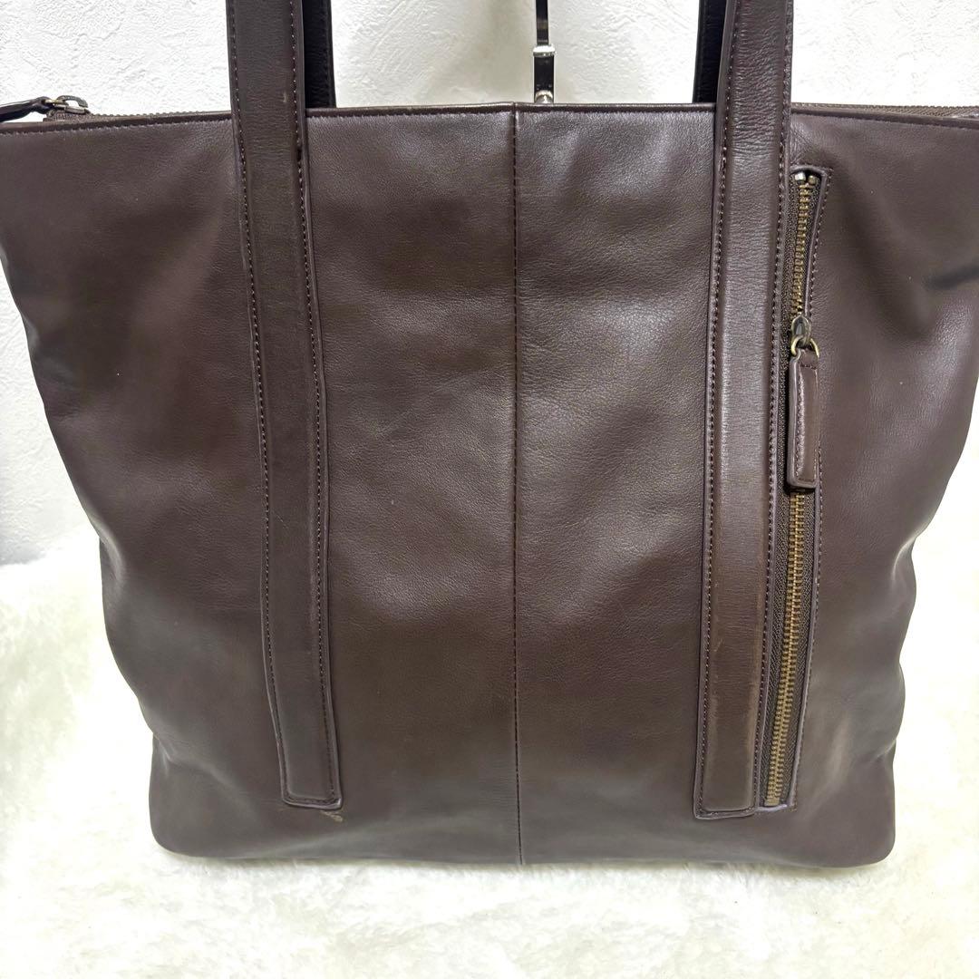 【希少】アルフレッドバニスター トートバッグ レザー ブラウン 肩掛け 大容量