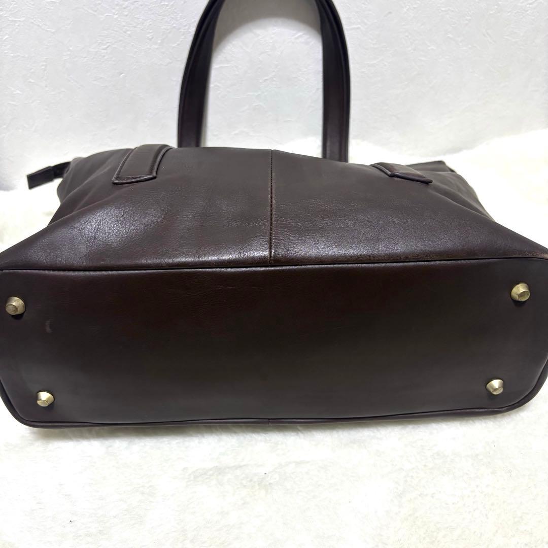 【希少】アルフレッドバニスター トートバッグ レザー ブラウン 肩掛け 大容量