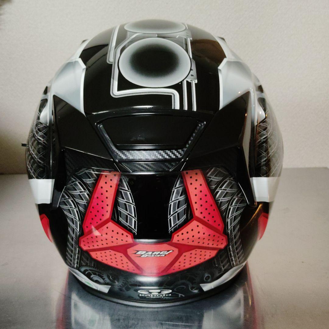 OGｋカブトジェットヘルメット ブラック/レッド