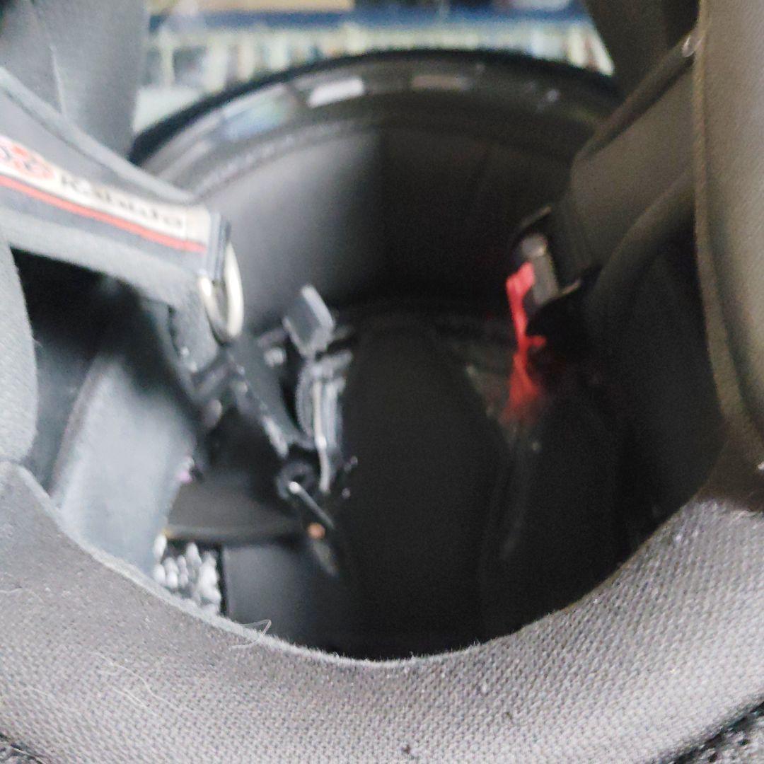 OGｋカブトジェットヘルメット ブラック/レッド