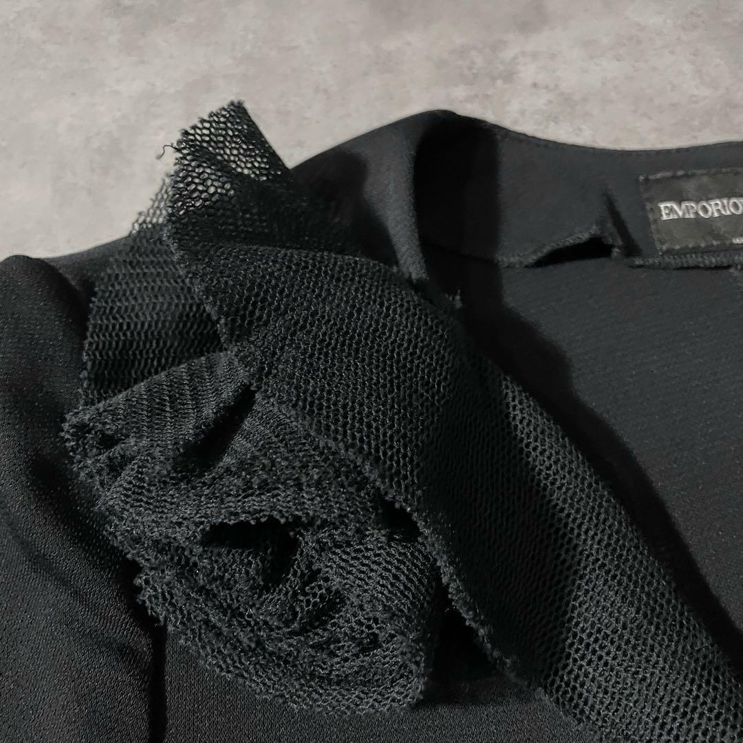 Emporio Armani sheer frills jacket イタリア製