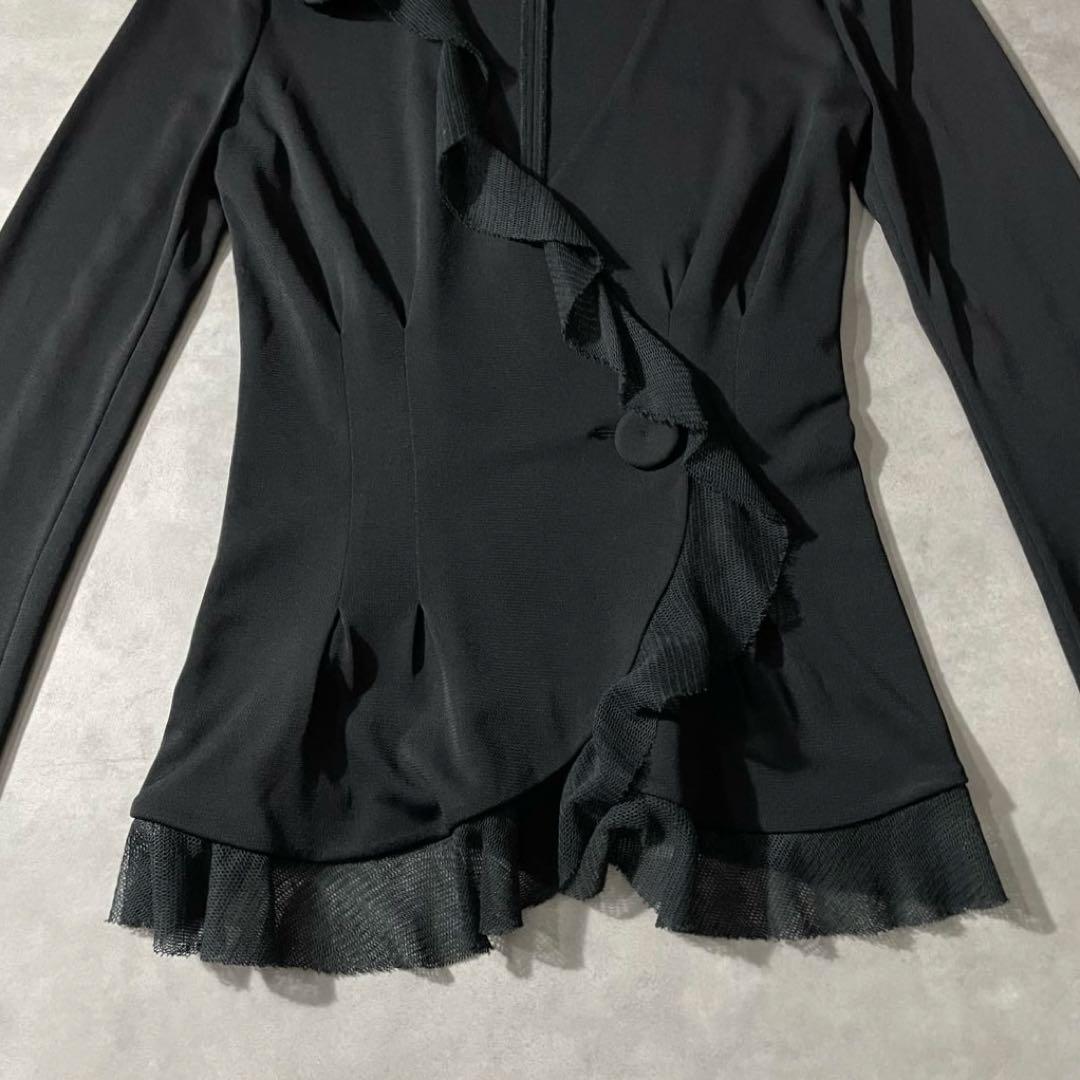Emporio Armani sheer frills jacket イタリア製