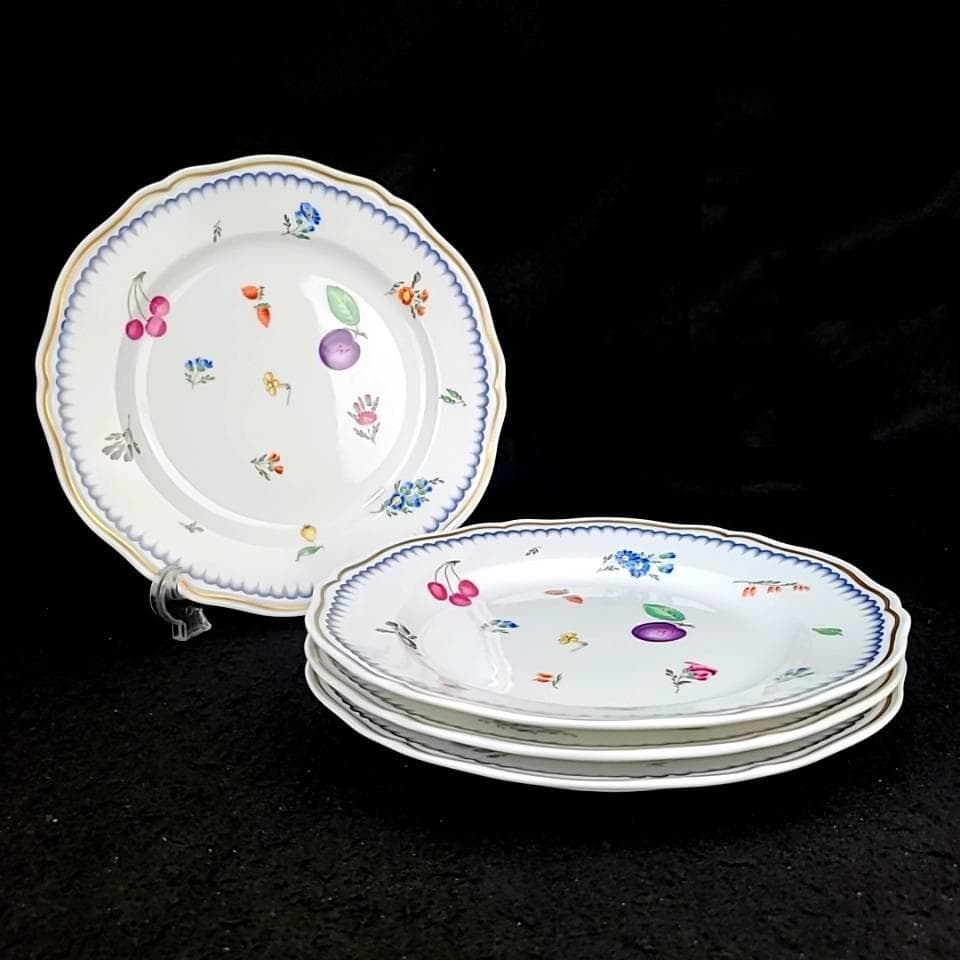 ☆美品☆リチャードジノリ　イタリアンフルーツ　ディナープレート　24cm 4枚