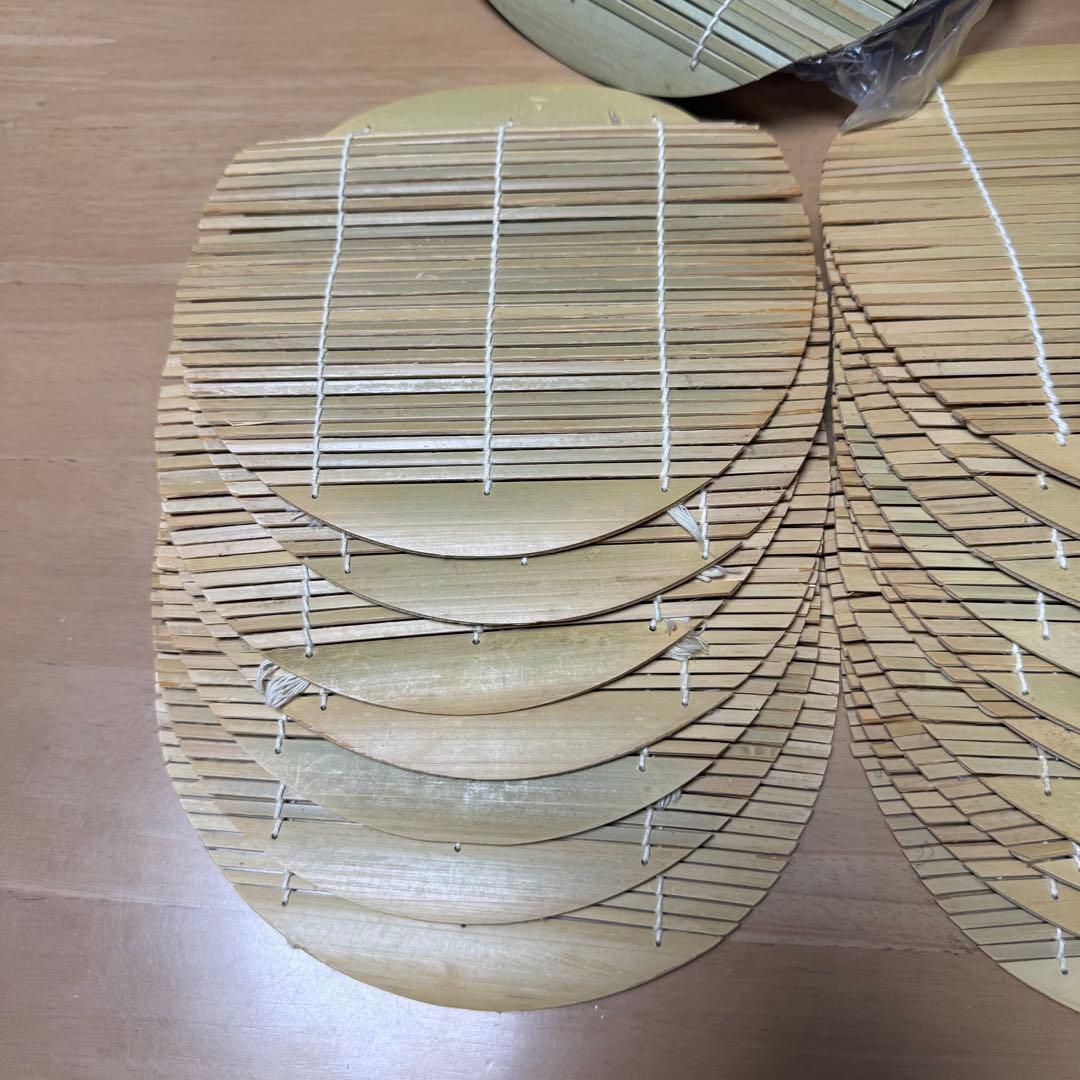 ざるそば 器 竹すだれ お盆　朱渕黒 セット　美品