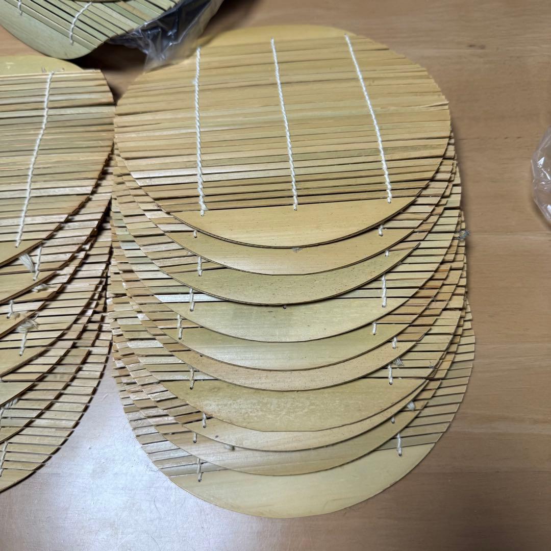 ざるそば 器 竹すだれ お盆　朱渕黒 セット　美品