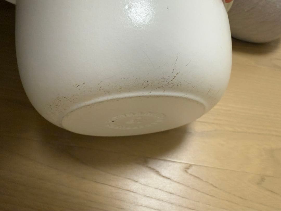 Le Creuset ココット・エブリィ 18 ホワイト インナーリッド付き