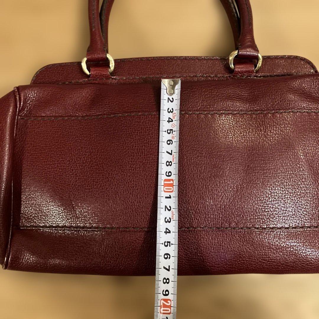 Tod’s 赤レザー ボストンバッグ 袋つき