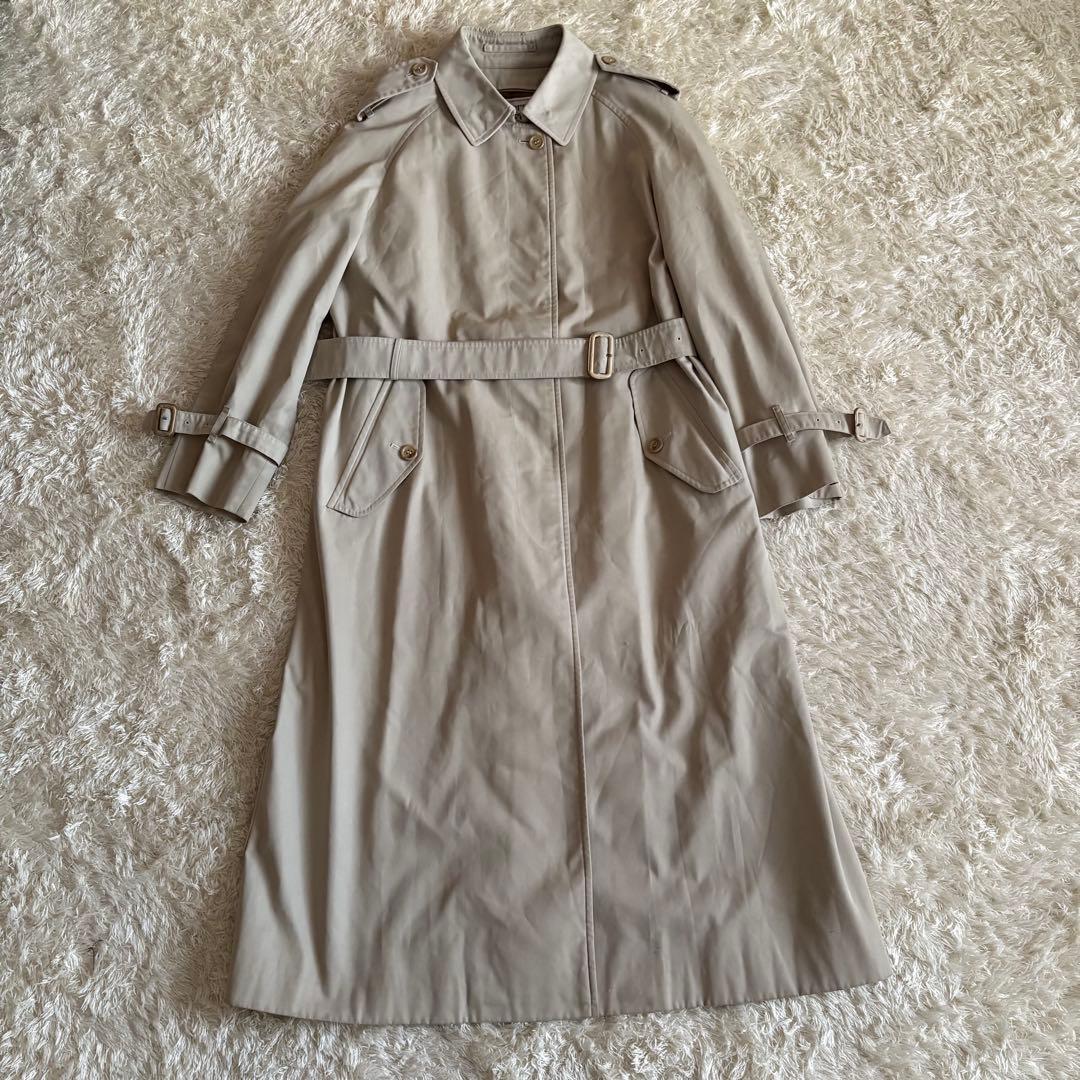 バーバリー トレンチコート ベルト ノバチェック レディース M