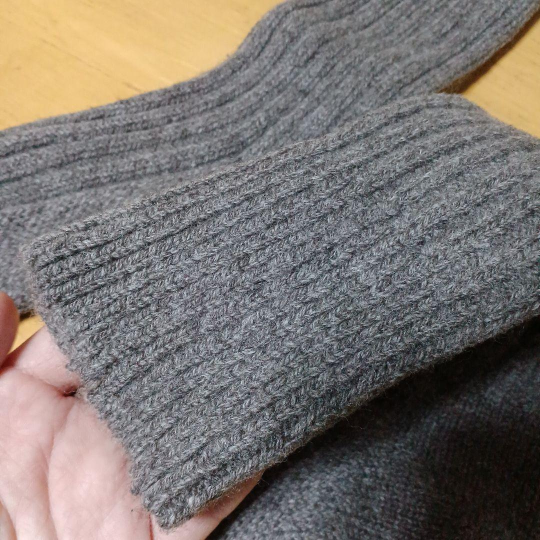 【バラ売り可】わざわざオリジナル靴下3足セット　湯たんぽみたいなリブウール靴下