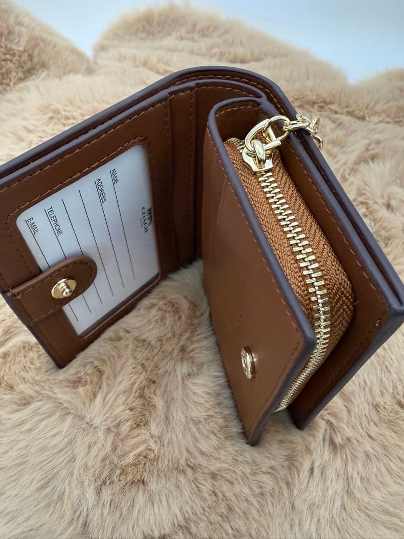 レイチェル COACH コーチ 二つ折り財布 シグネチャー 箱付き