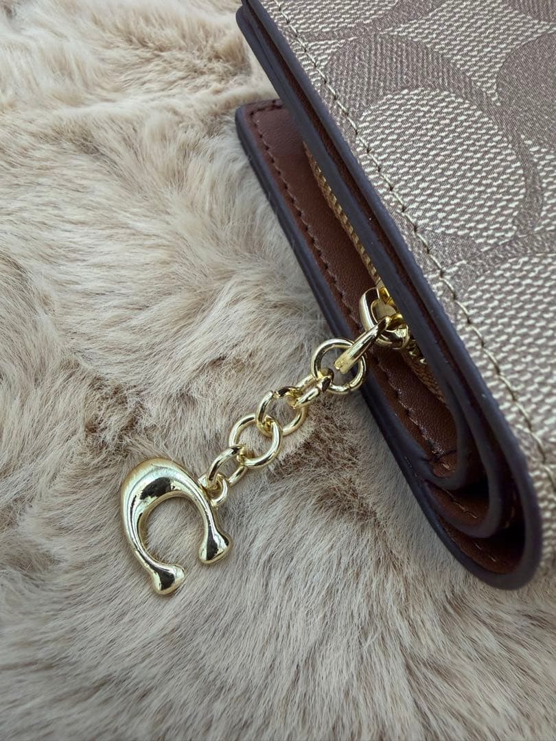 レイチェル COACH コーチ 二つ折り財布 シグネチャー 箱付き