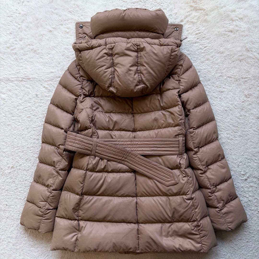 美品✨バーバリーロンドン ダウンコート メガノバチェック 腰ベルト ベージュ M