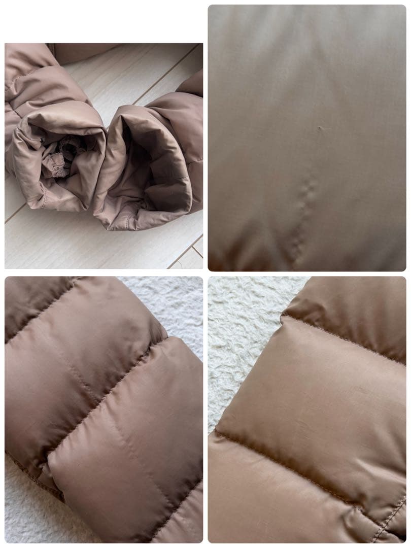 美品✨バーバリーロンドン ダウンコート メガノバチェック 腰ベルト ベージュ M