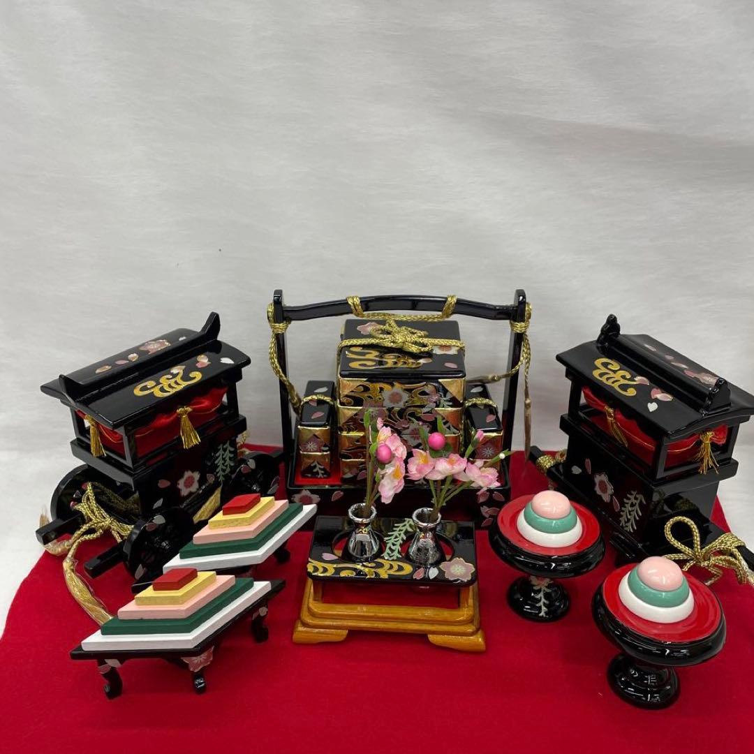 雛人形　桃の節句　雛道具　金彩小桜30号