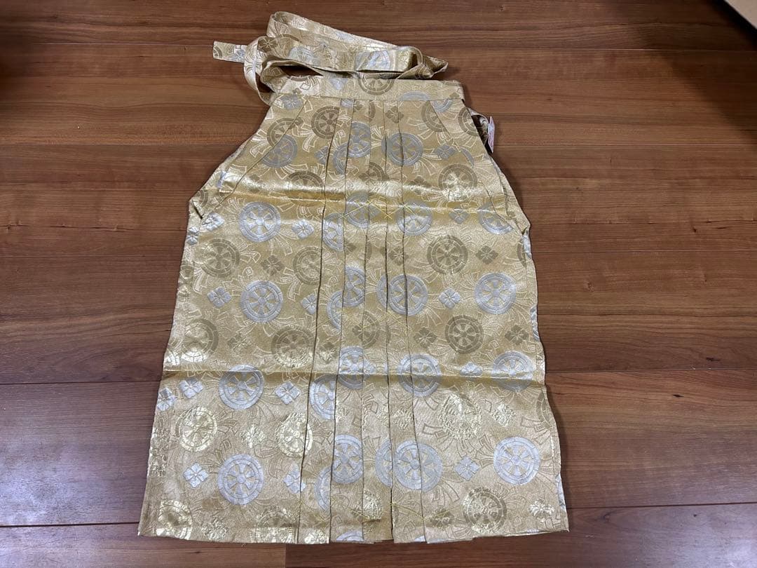 子供用 七五三 着物 鶴と松のデザイン