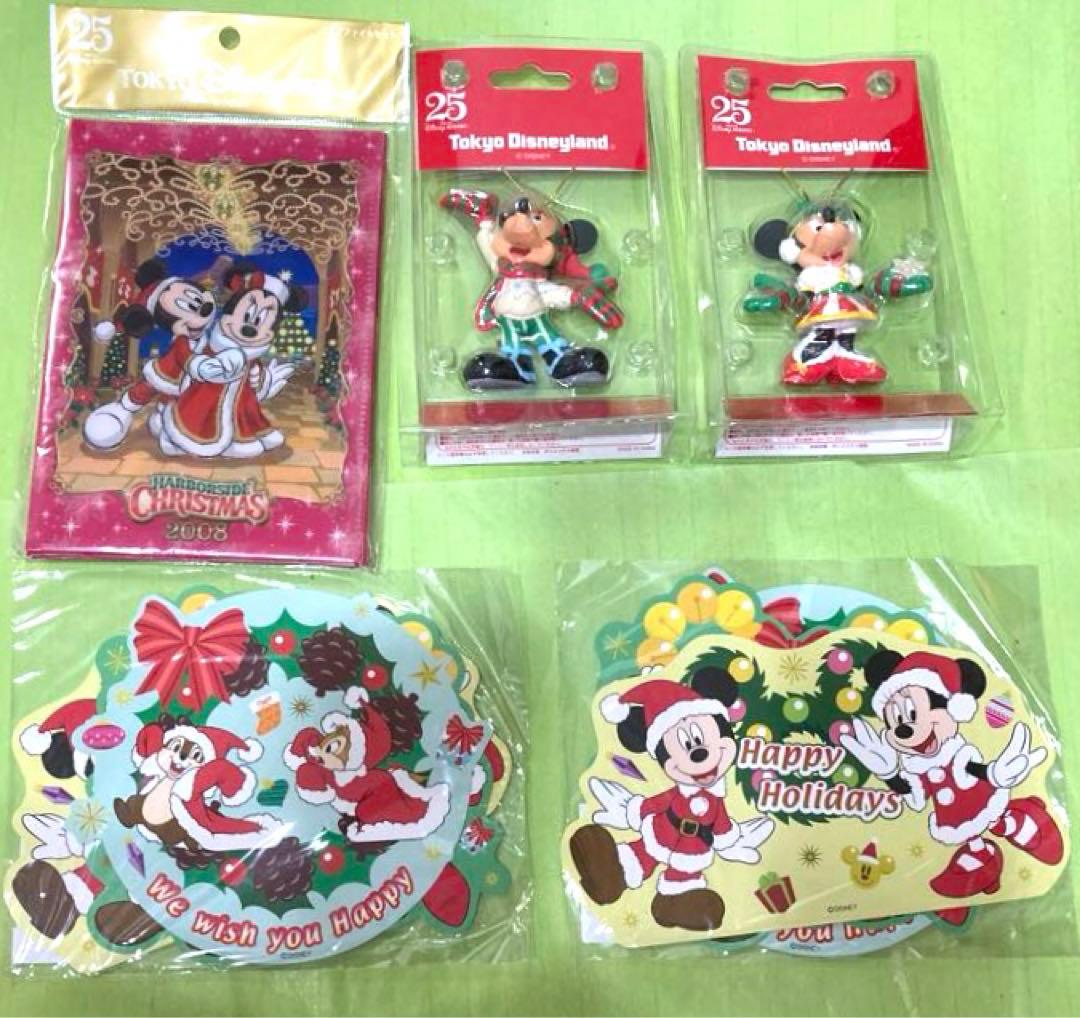 ミッキー  ミニー　クリスマスオーナメント　チップとデール　クリアファイル　新品