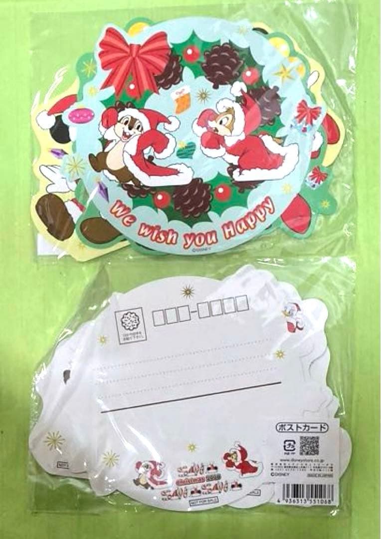 ミッキー  ミニー　クリスマスオーナメント　チップとデール　クリアファイル　新品