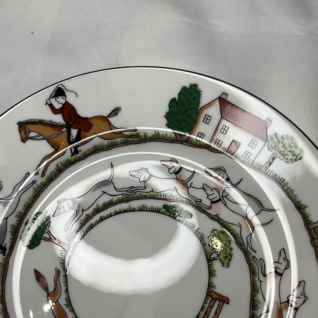 ウェッジウッド ハンティングシーン　カップ＆ソーサー　デザートプレート