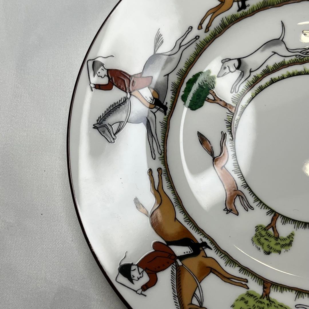 ウェッジウッド ハンティングシーン　カップ＆ソーサー　デザートプレート